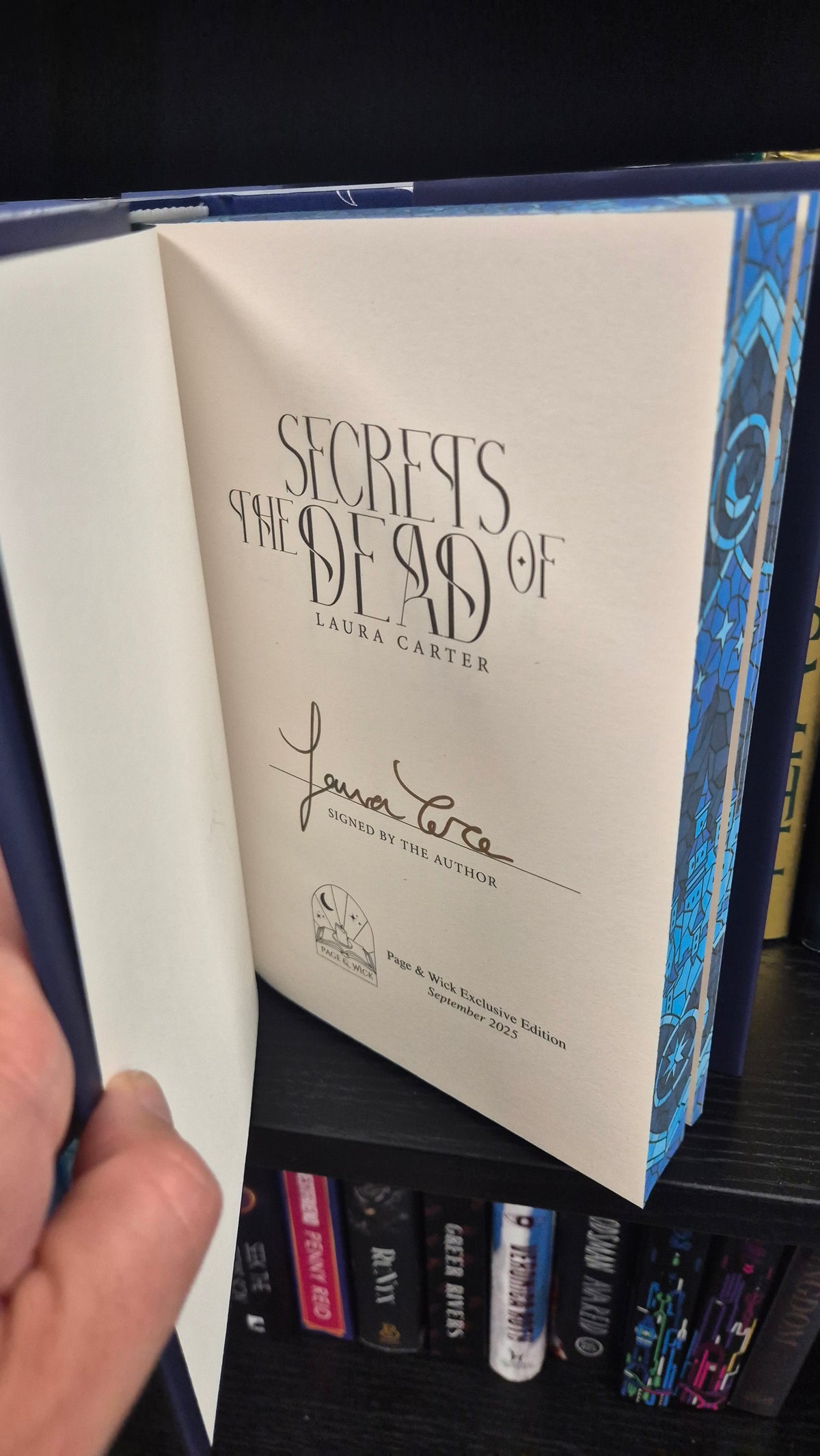Secrets of the Dead by Laura Carter | Signed Page & Wick Exclusive Special Edition Hardback