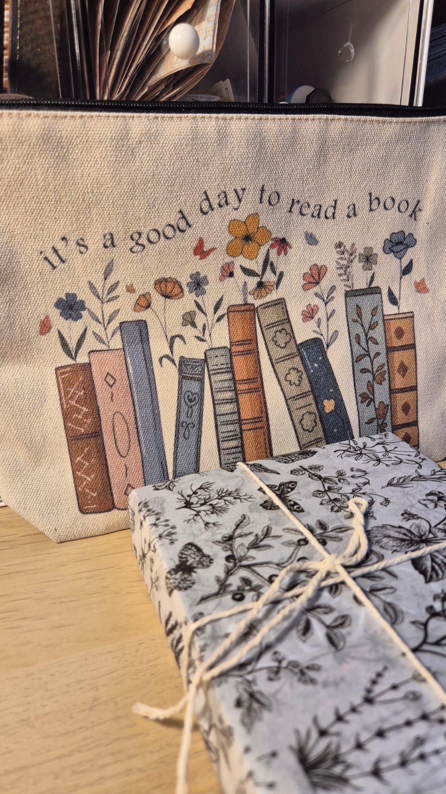 Bookish Pencil Pouch & Blind Date with a Book - It's A Good Day To Read A Book