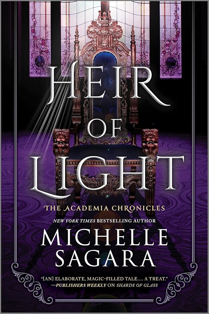 Heir of Light: A Cozy Fantasy Mystery of Inheritance and Betrayal, from the Bestselling Author of the Chronicles of Elantra Series (The Academia Chronicles, 2) cover image
