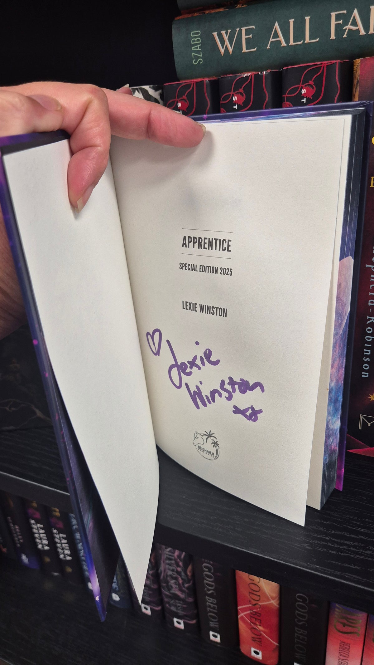 Apprentice by Lexie Winston | HAND SIGNED 2025 Special Edition | Galaxy Sprayed Edges | Hardback