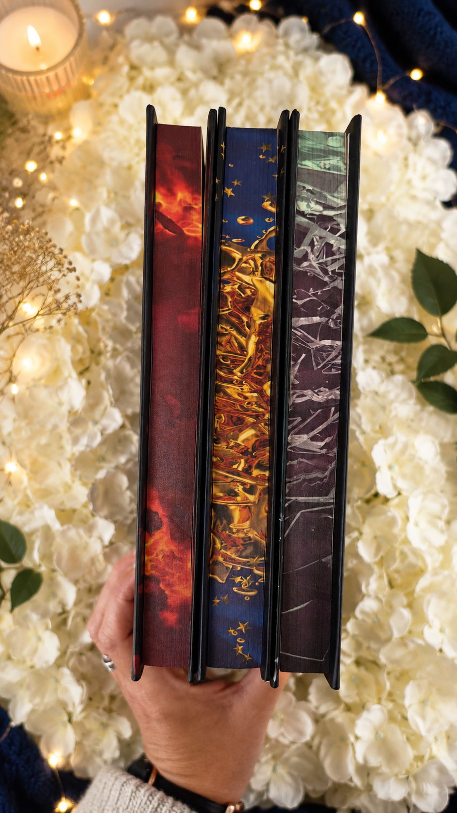 Emily McIntire Never After Fabled Exclusive Hardback Set | Hooked β’ Scarred β’ Wretched | Sprayed Edges