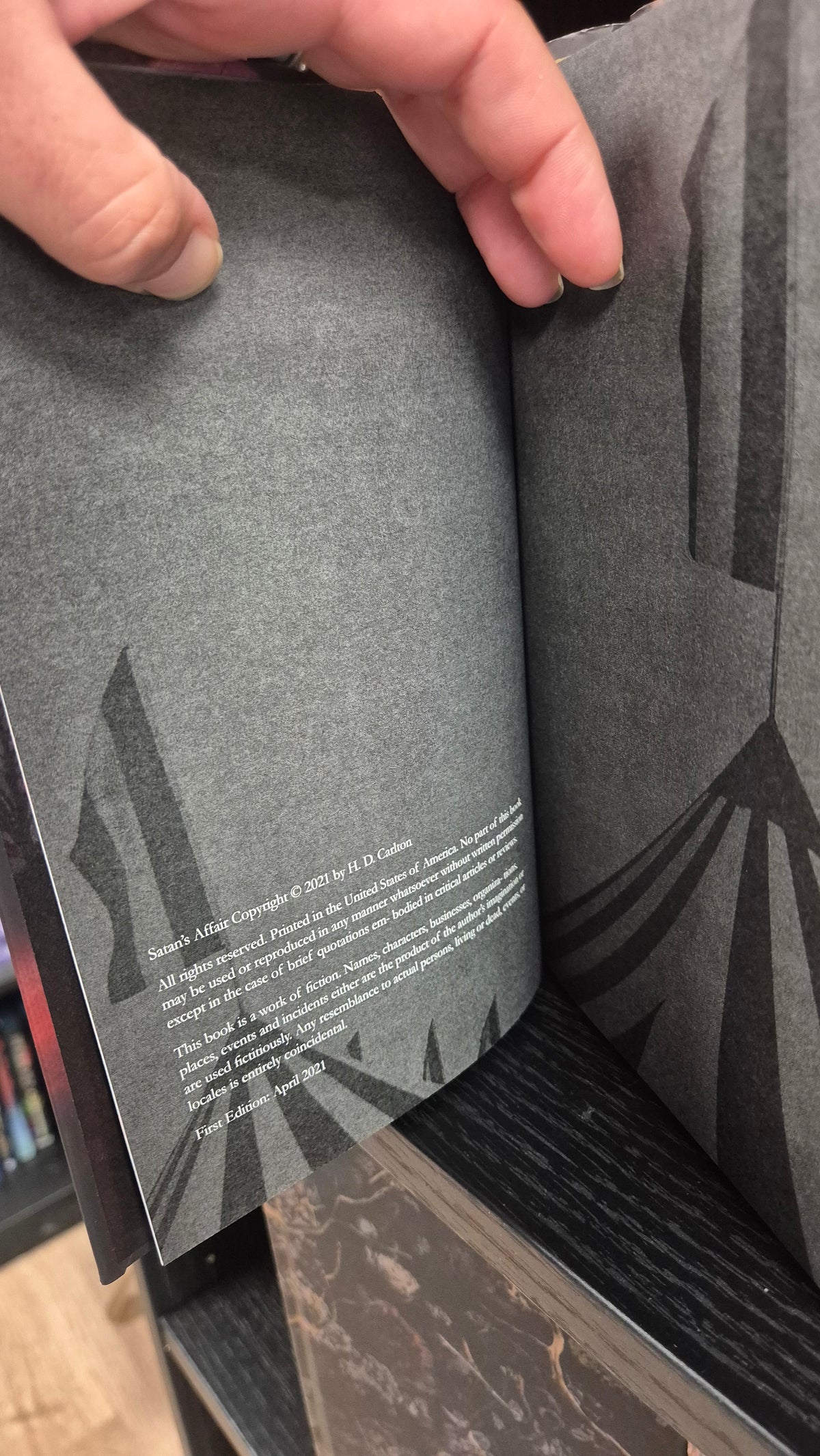 Satan’s Affair by H.D. Carlton – RARE First Edition Special Edition Hardback | Illustrated Edges