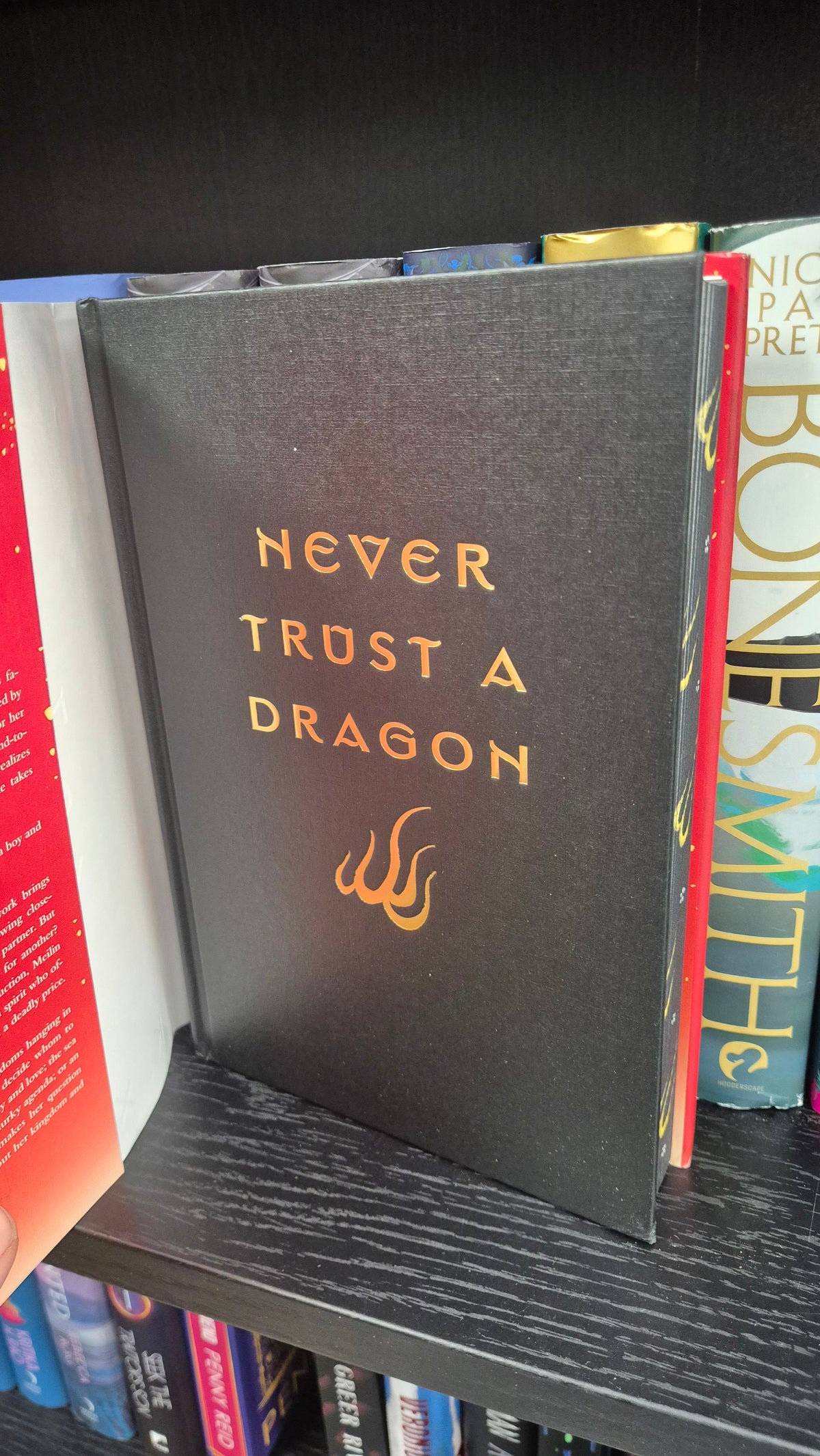 The Night Ends with Fire by K. X. Song | US Hardback with Dragon Sprayed Edges