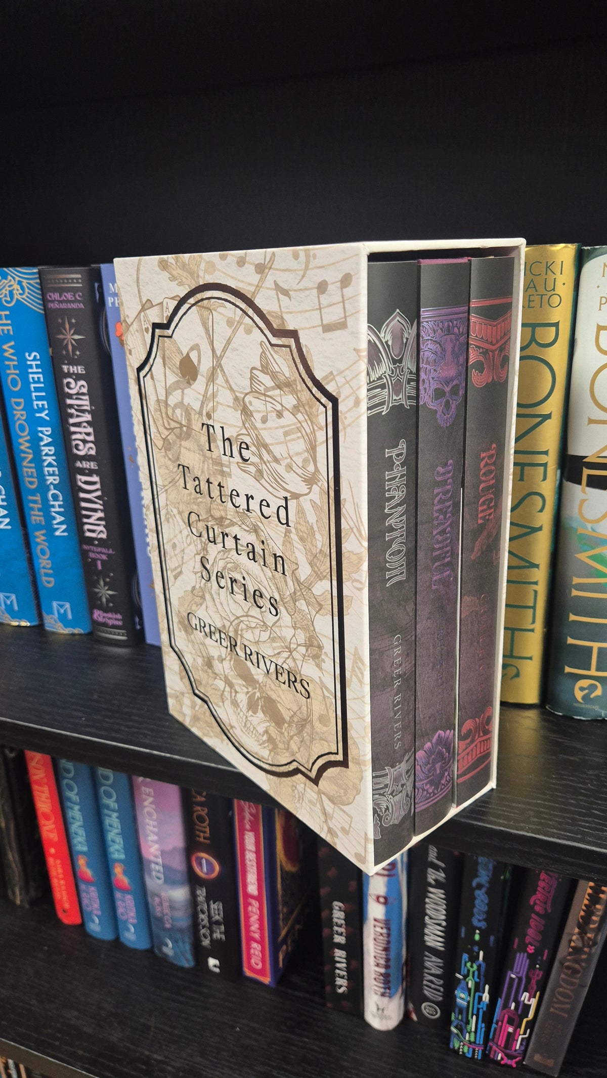 The Tattered Curtain Trilogy by Greer Rivers | Hand-Signed Special Edition Hardback Box Set | Rouge, Dreadful & Phantom