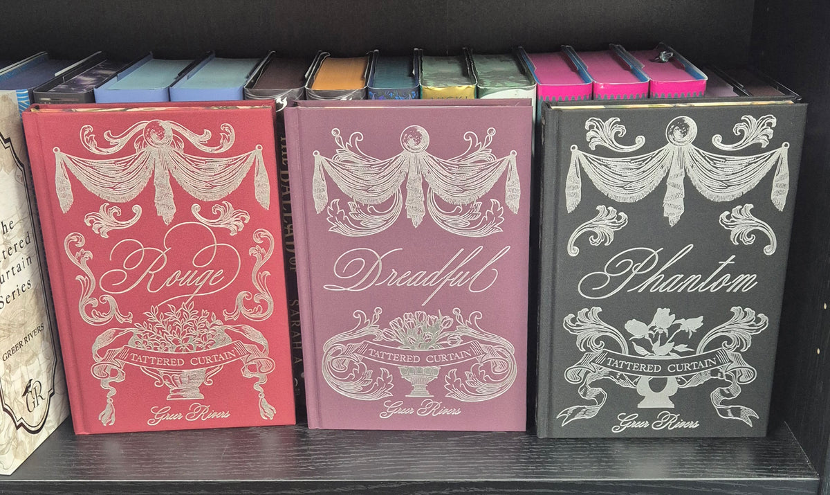 The Tattered Curtain Trilogy by Greer Rivers | Hand-Signed Special Edition Hardback Box Set | Rouge, Dreadful & Phantom