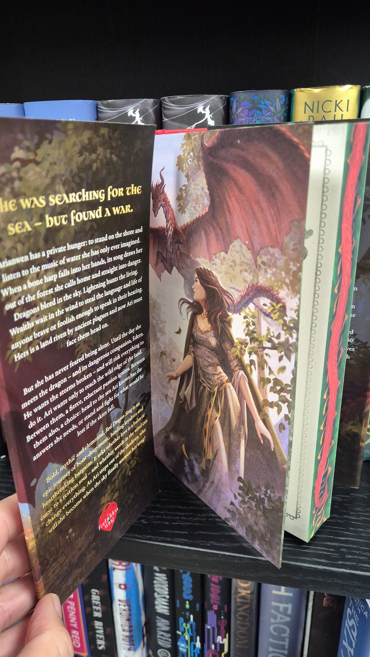 Red Dragon Song by Carin Cadogan | Illustrated Edges Special Edition Fantasy Hardback