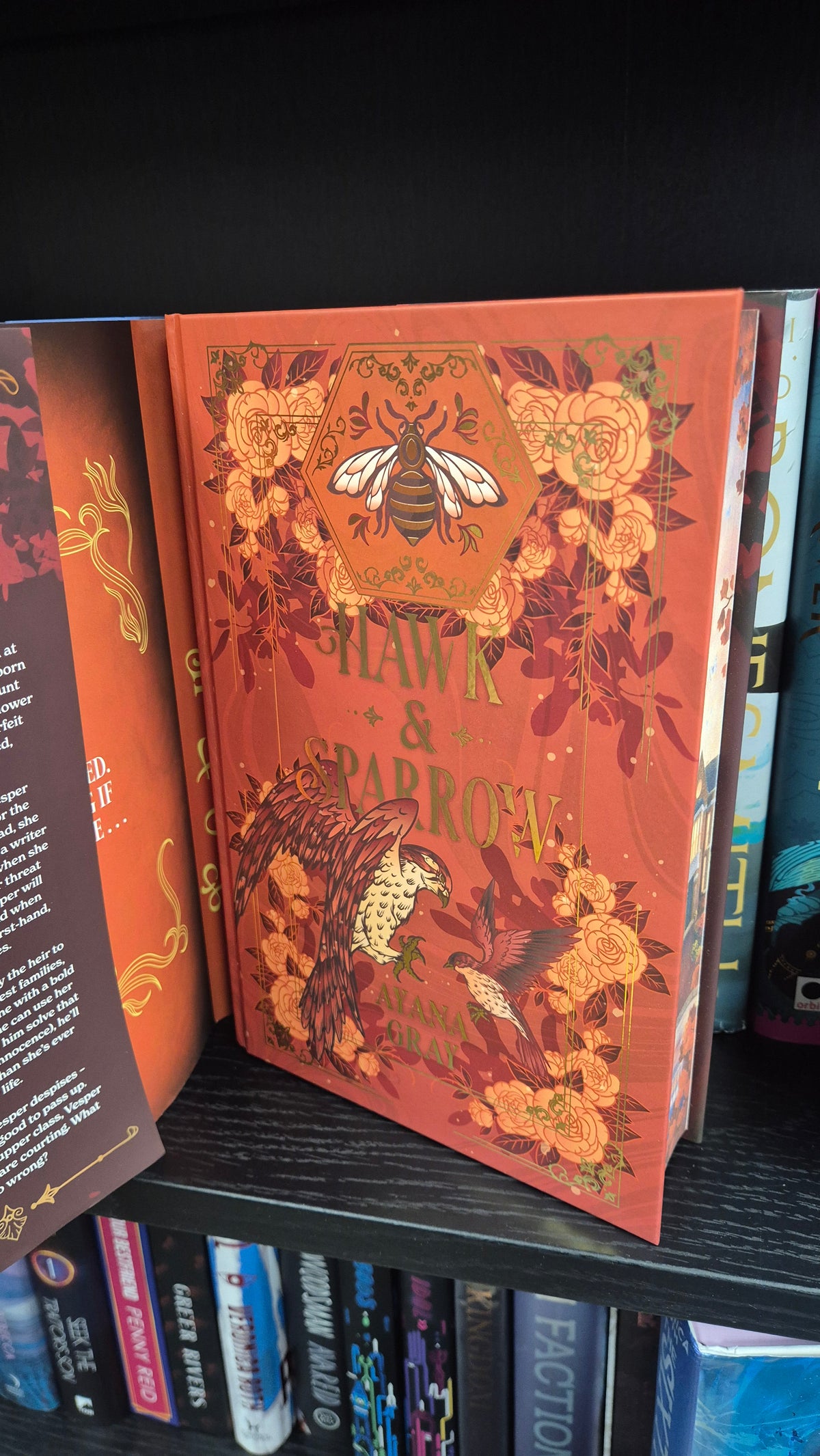 Hawk & Sparrow by Ayana Gray | Special Edition Hardback | Illustrated Edges | First Edition 2026 | Fairyloot
