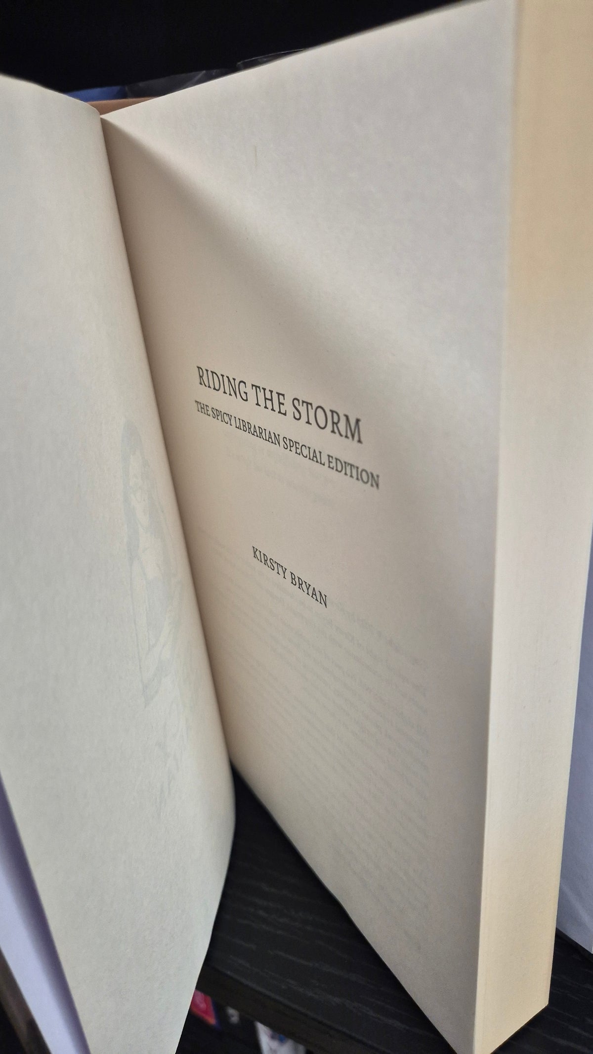 Riding the Storm by Kirsty Bryan | The Spicy Librarian Exclusive Special Edition Hardback