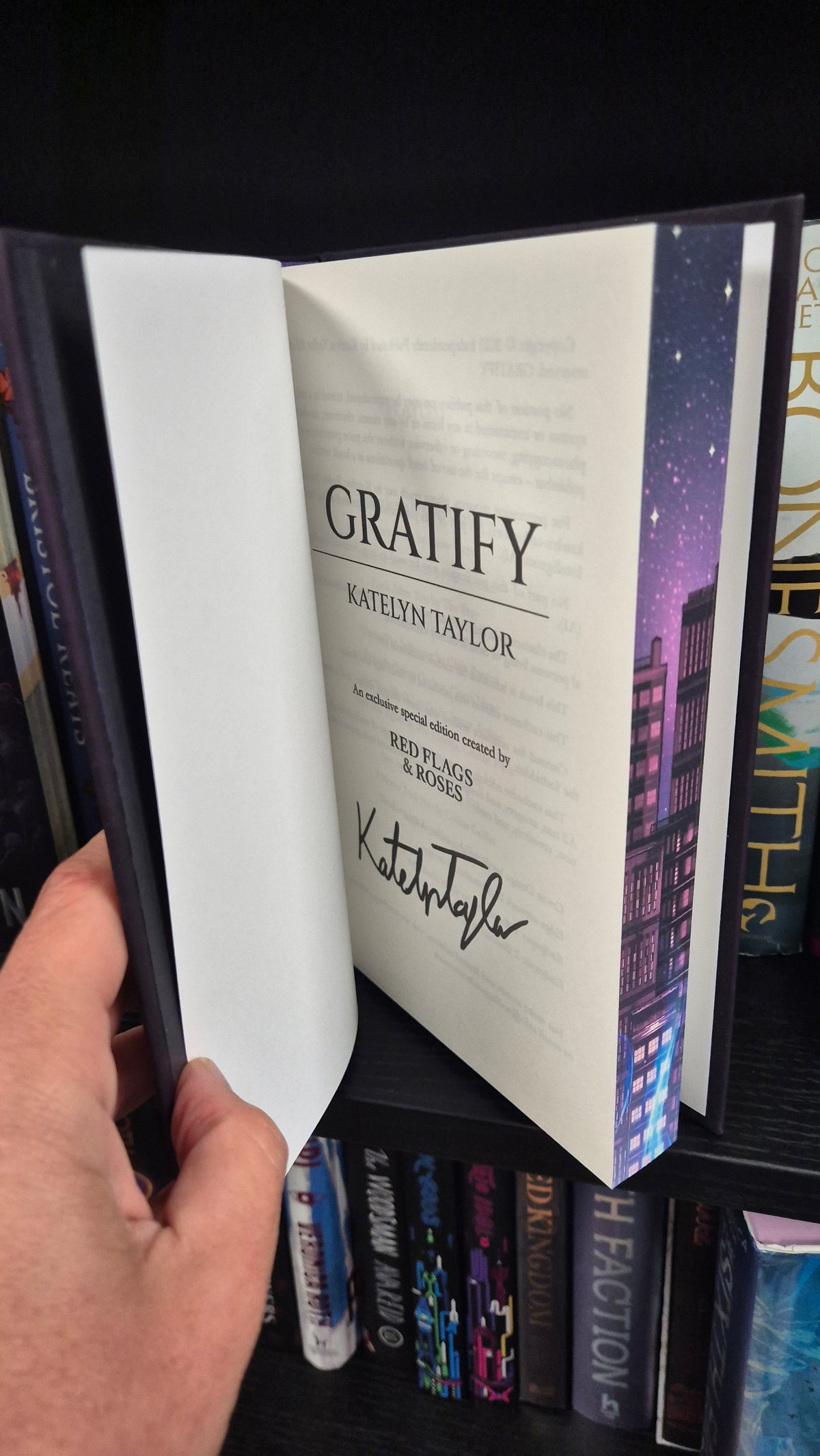 Gratify by Katelyn Taylor | Red Flags & Roses Exclusive Signed Special Edition Hardback