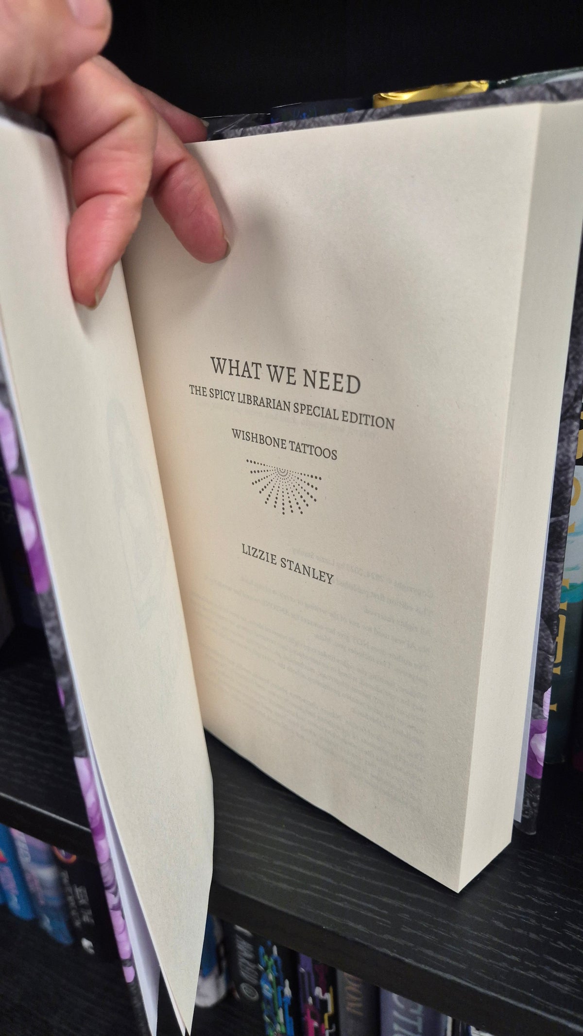 What We Need by Lizzie Stanley | The Spicy Librarian Exclusive Special Edition Hardback