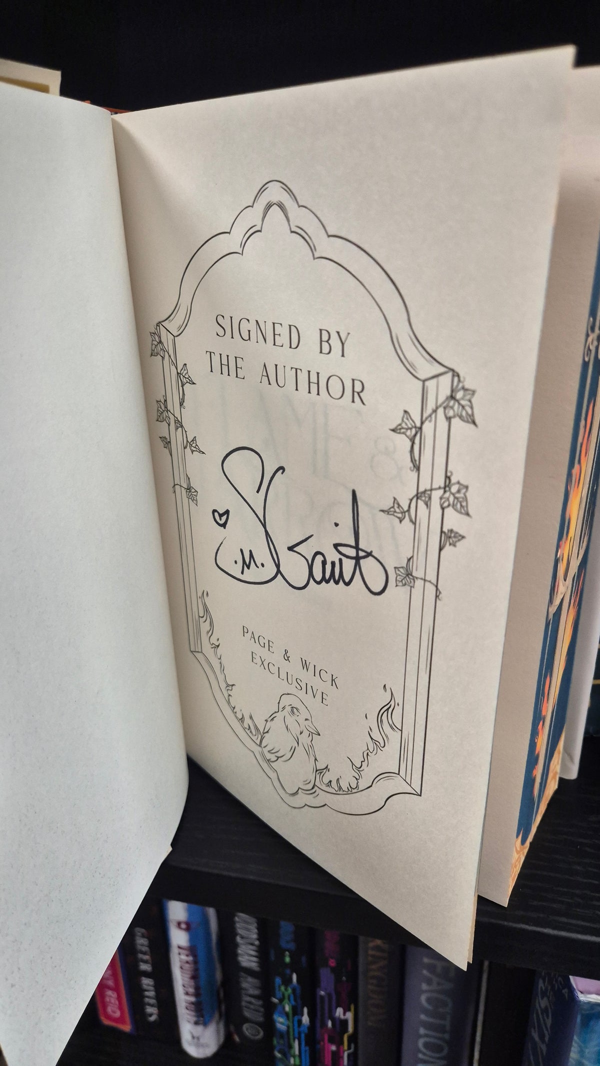 Flame & Sparrow by S. M. Gaither | Page & Wick Exclusive Signed Special Edition Hardback