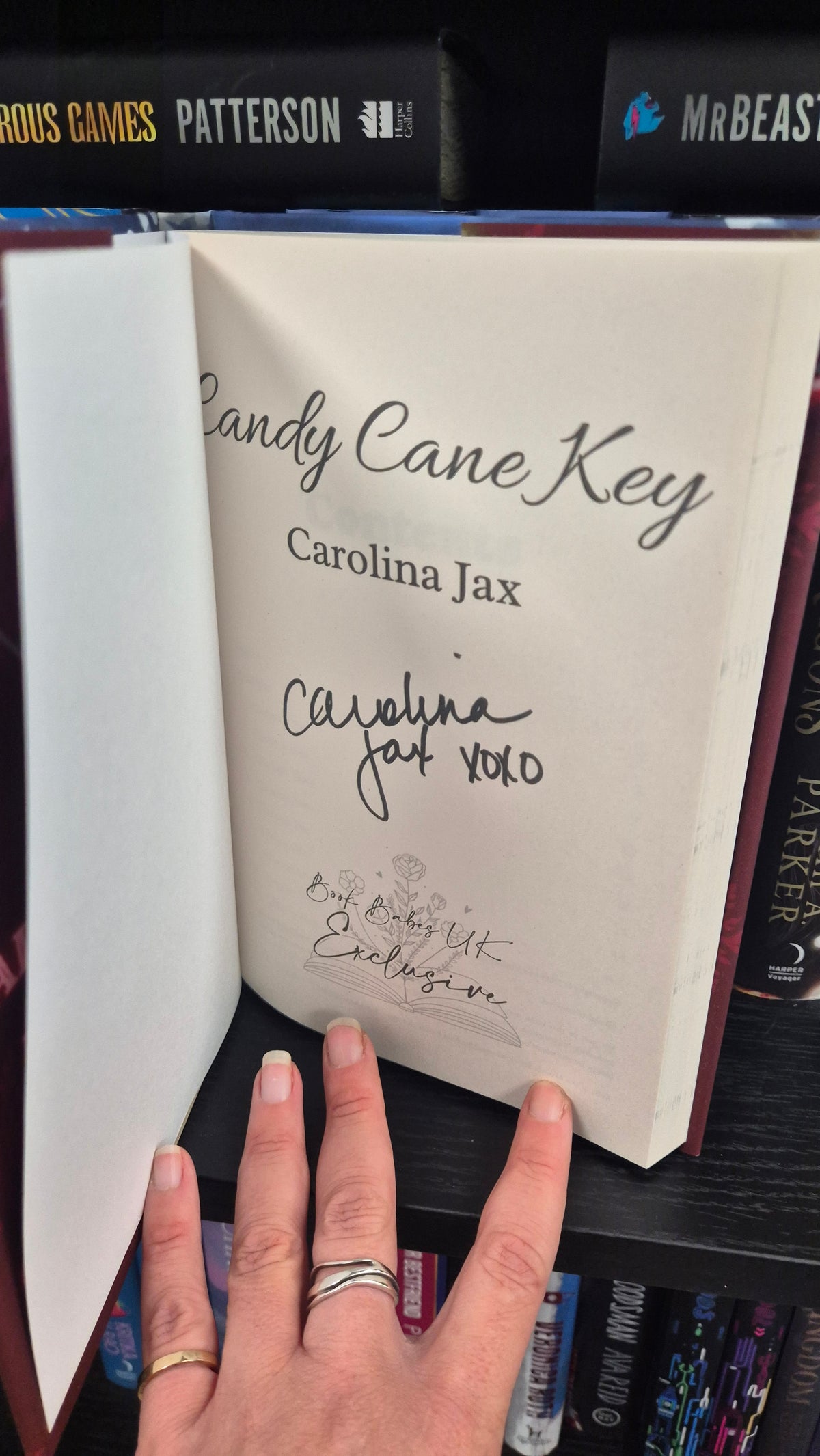 Candy Cane Key – Carolina Jax | SIGNED Book Babes Exclusive Special Edition Hardback | Christmas Romance | Spicy