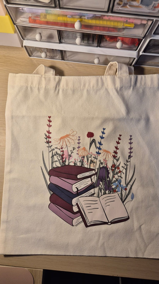 Bookish Tote Bag & Blind Date with a Book - Purple Theme