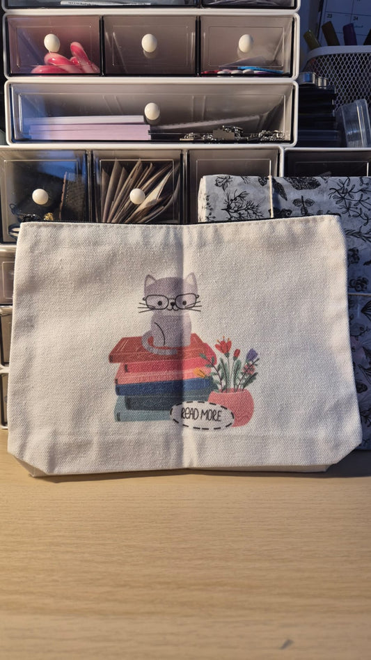 Bookish Pencil Pouch & Blind Date with a Book - Cat Theme