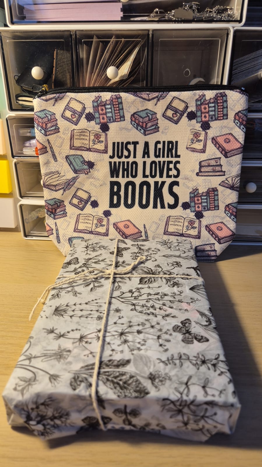 Bookish Pencil Pouch & Blind Date with a Book - Just A Girl Who Loves Books