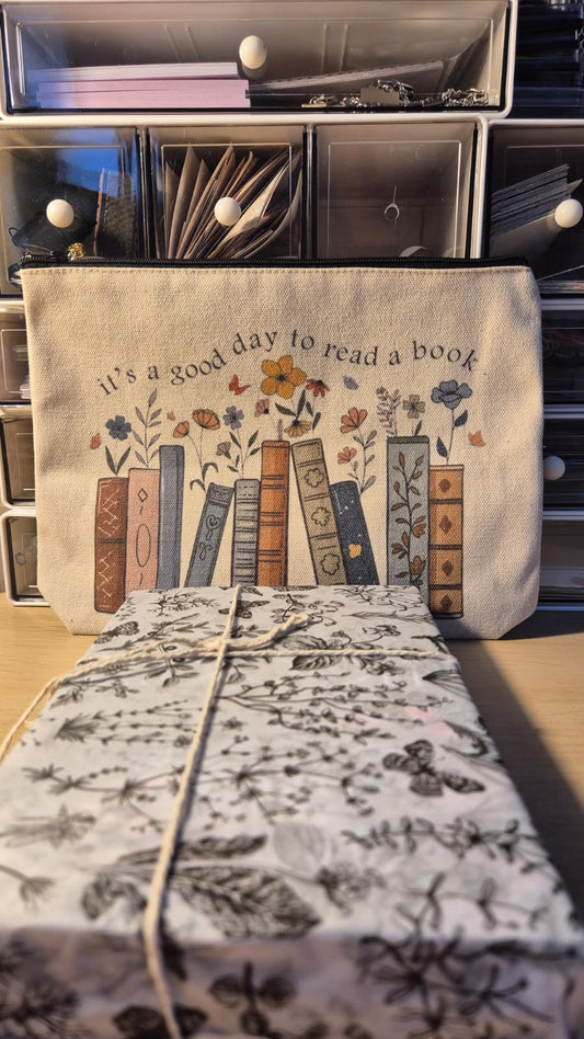 Bookish Pencil Pouch & Blind Date with a Book - It's A Good Day To Read A Book