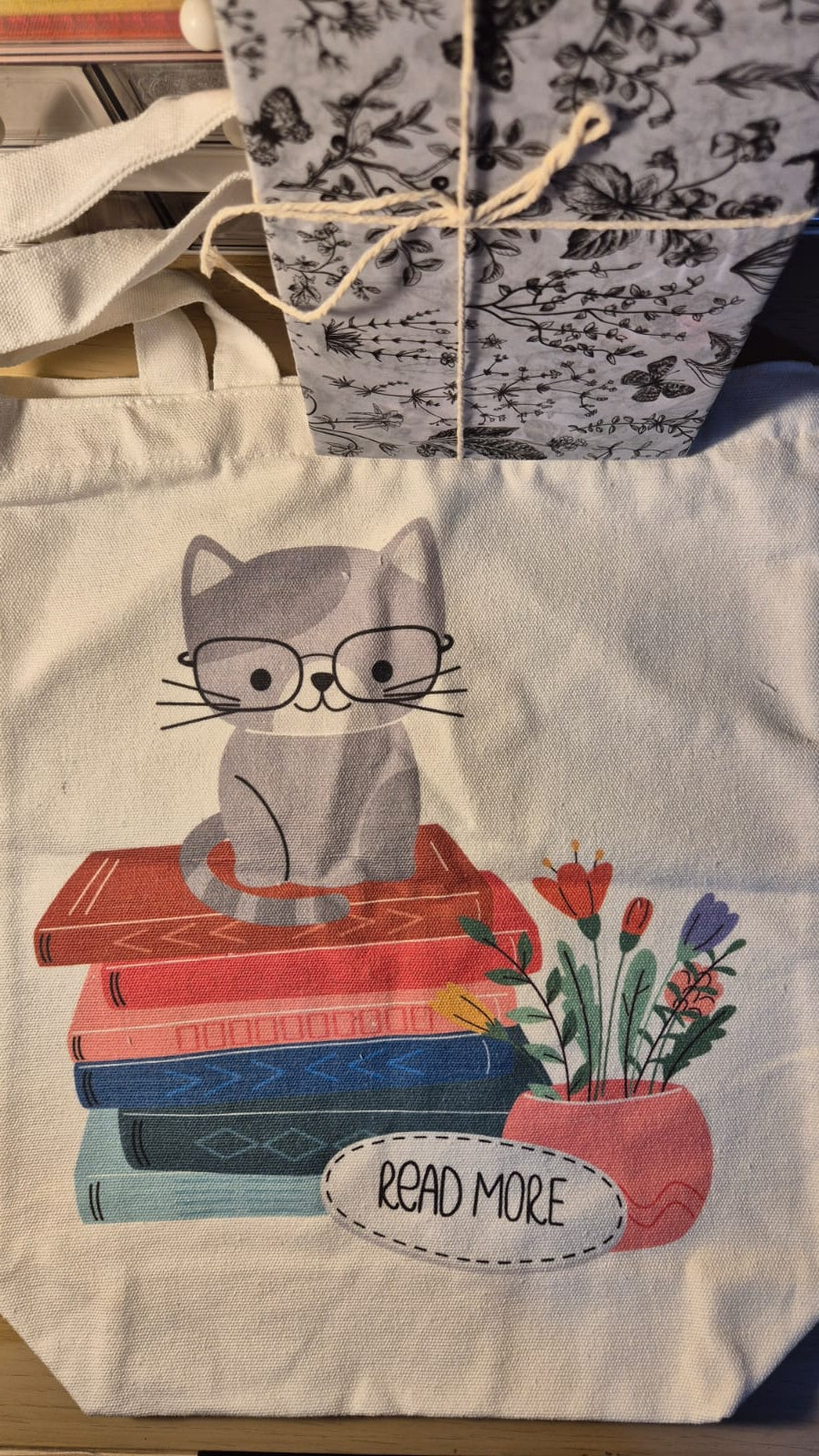 Bookish Tote Bag & Blind Date with a Book - Cat Themed Read More