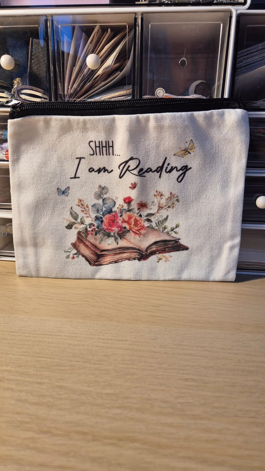 Bookish Pencil Pouch & Blind Date with a Book - Shhh I'm Reading