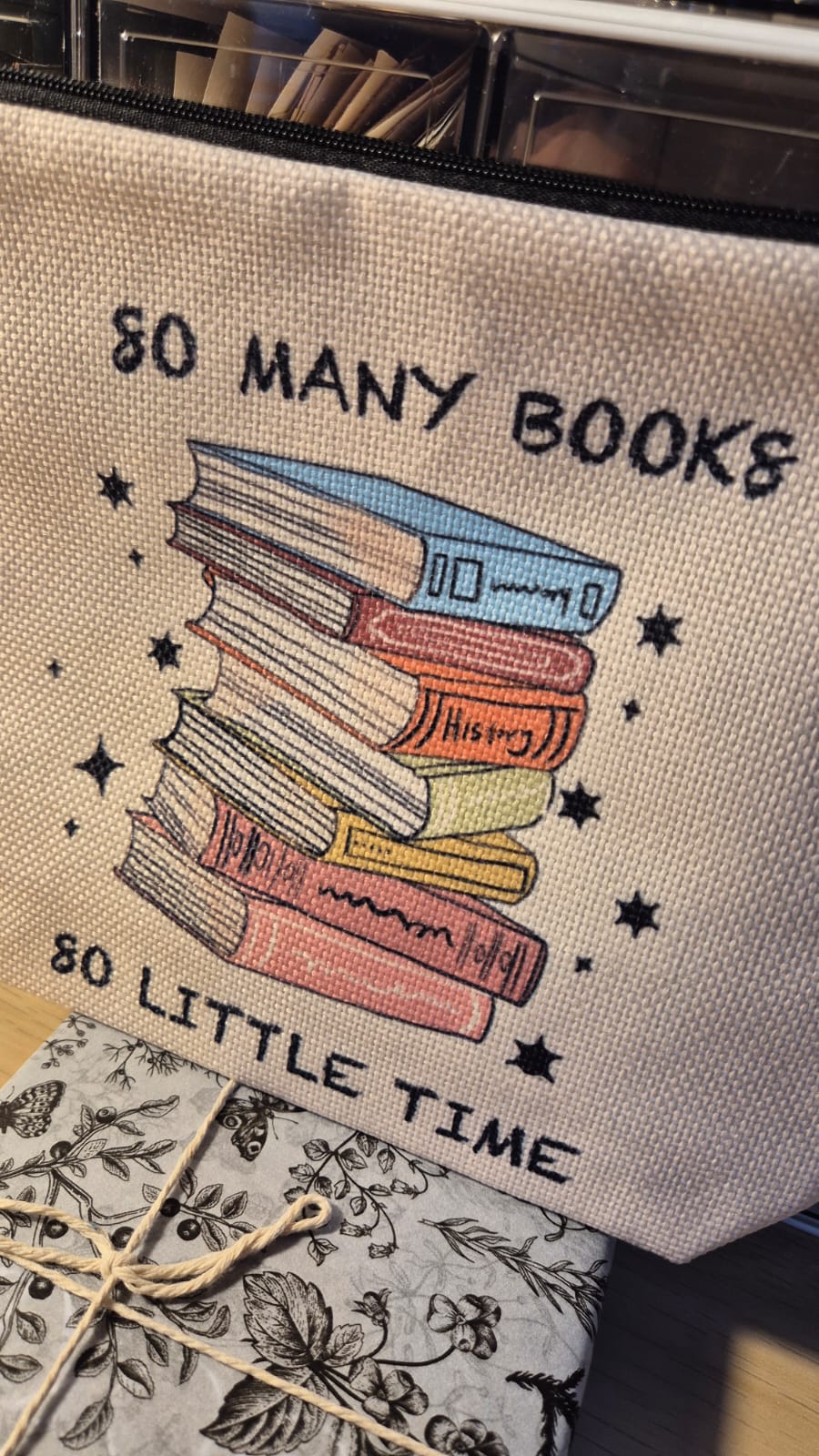 Bookish Pencil Pouch & Blind Date with a Book - So Many Books So Little Time