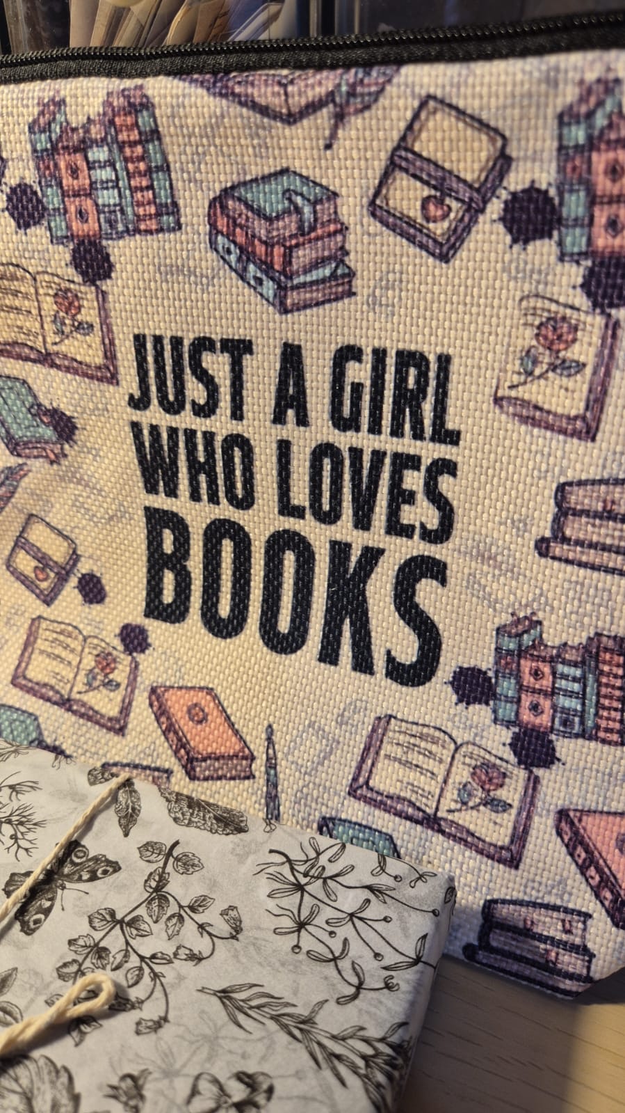 Bookish Pencil Pouch & Blind Date with a Book - Just A Girl Who Loves Books