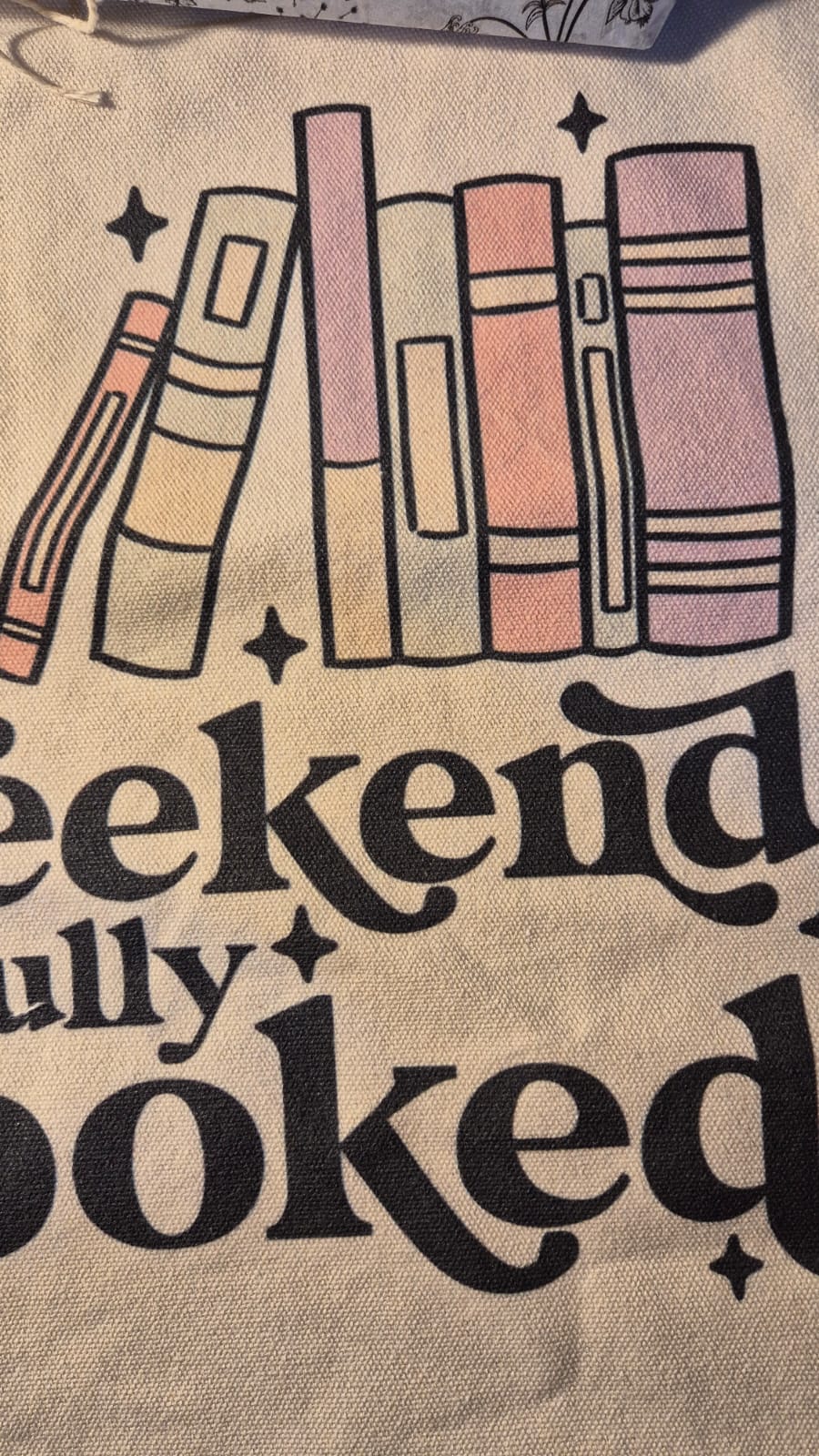 Bookish Tote Bag & Blind Date with a Book - My Weekend Is Fully Booked