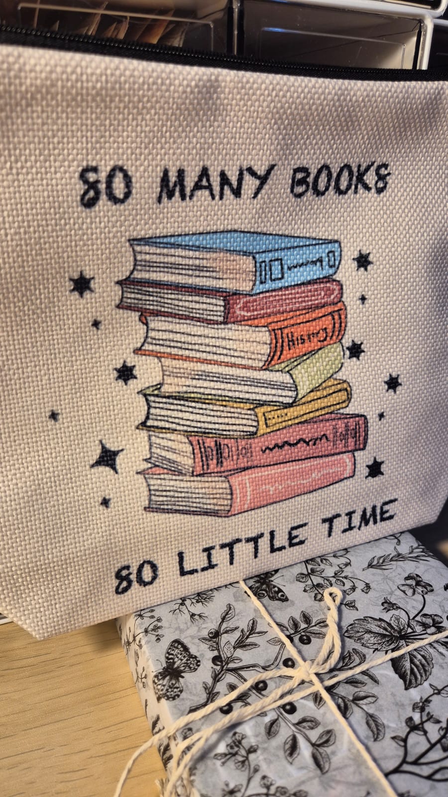 Bookish Pencil Pouch & Blind Date with a Book - So Many Books So Little Time