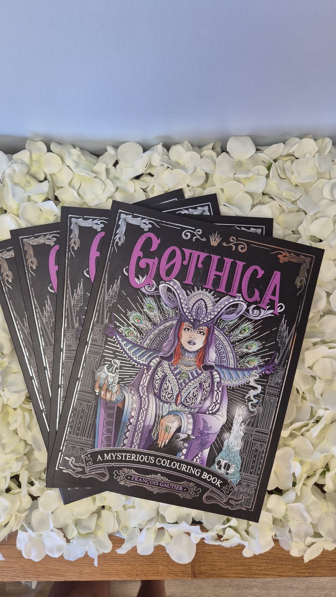 Gothic Colouring Book + 4 Acrylic Markers Cozy Colouring Bookish Books