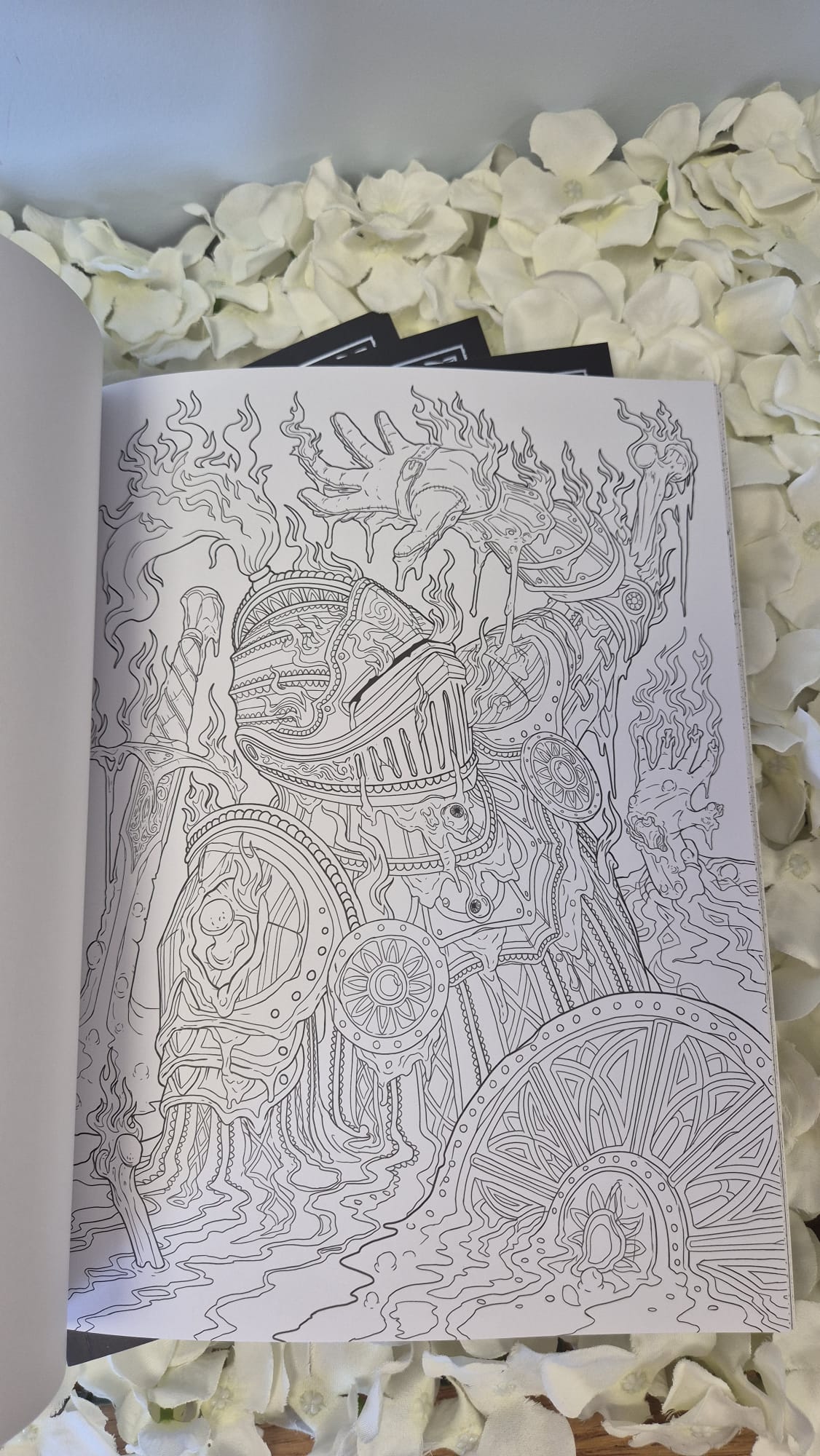 Gothic Colouring Book + 4 Acrylic Markers Cozy Colouring Bookish Books