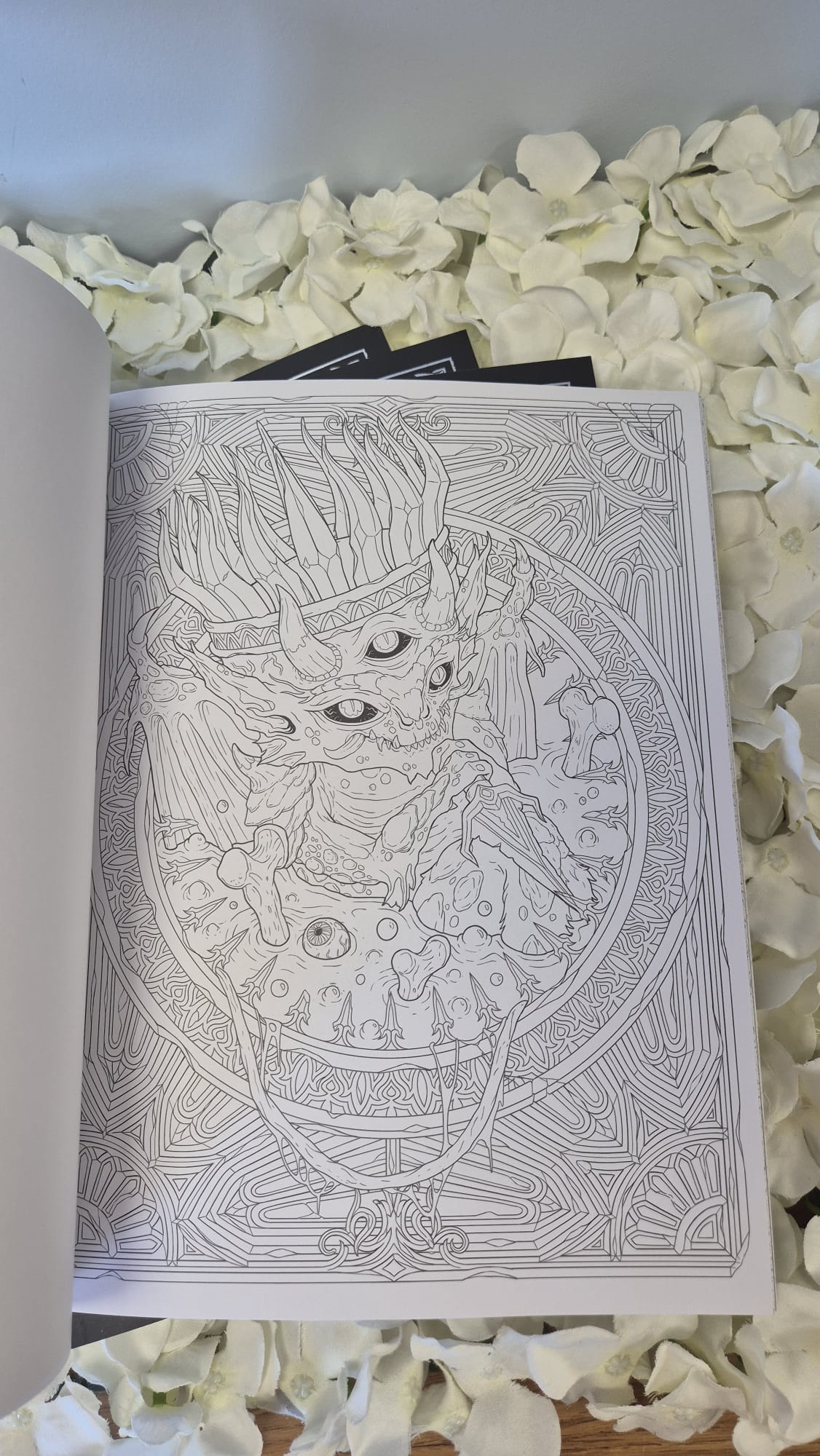 Gothic Colouring Book + 4 Acrylic Markers Cozy Colouring Bookish Books