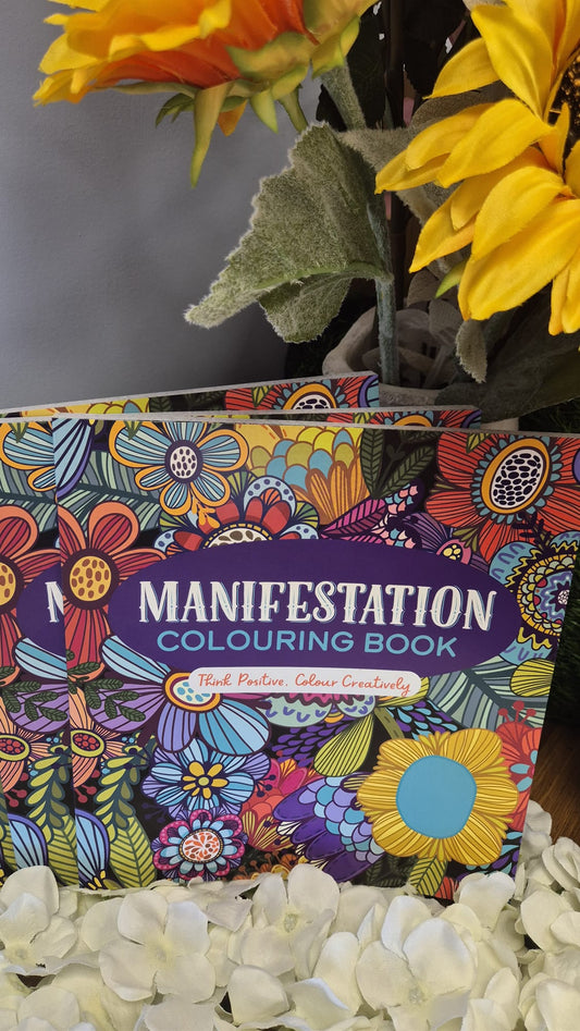 Manifestation Colouring Book + 4 Acrylic Markers Cozy Colouring Bookish Books