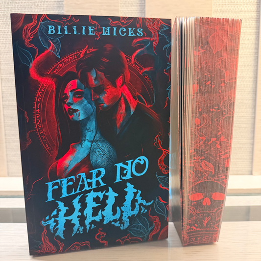 Fear No Hell special-edition paperback and sprayed edges