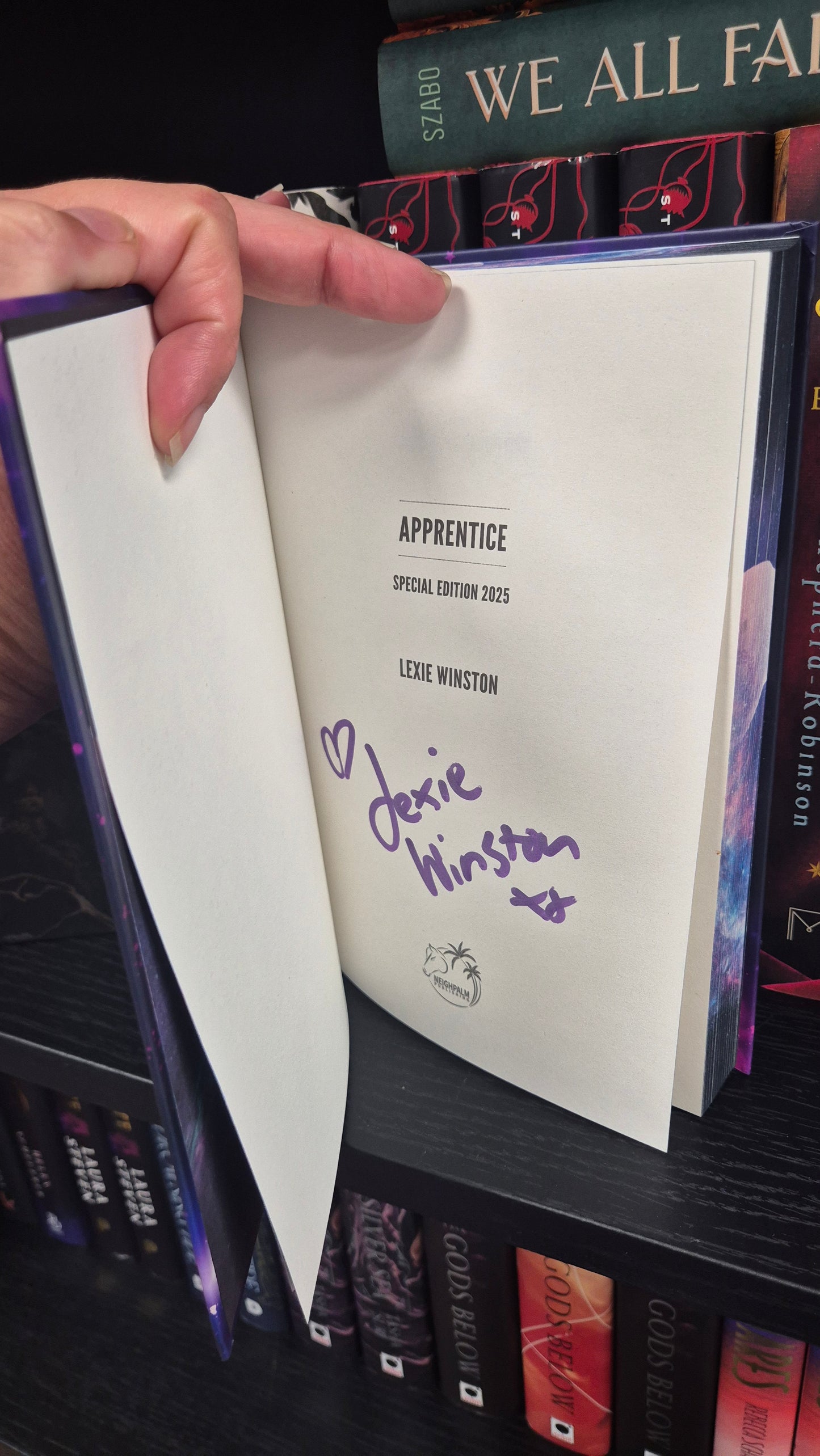 Apprentice by Lexie Winston | HAND SIGNED 2025 Special Edition | Galaxy Sprayed Edges | Hardback