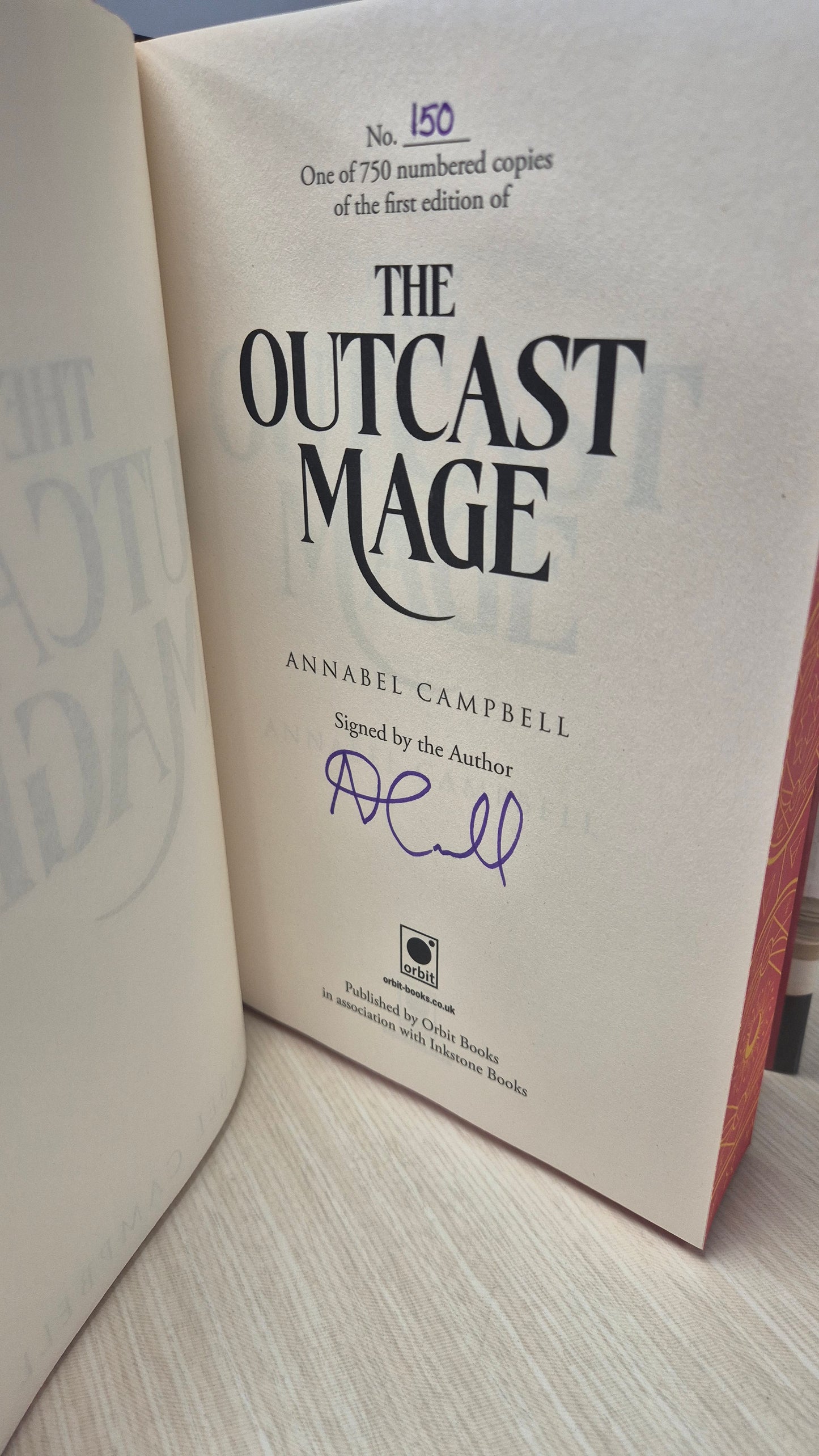 The Outcast Mage - Annabell Campbell - Goldsboro First Edition