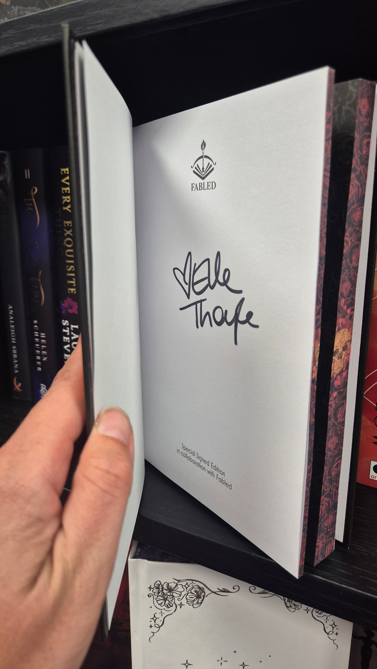 Stare at Me by Jolie Weaver | HAND SIGNED Fabled Special Edition | Foiled Hardback & Sprayed Edges | Dark Romance