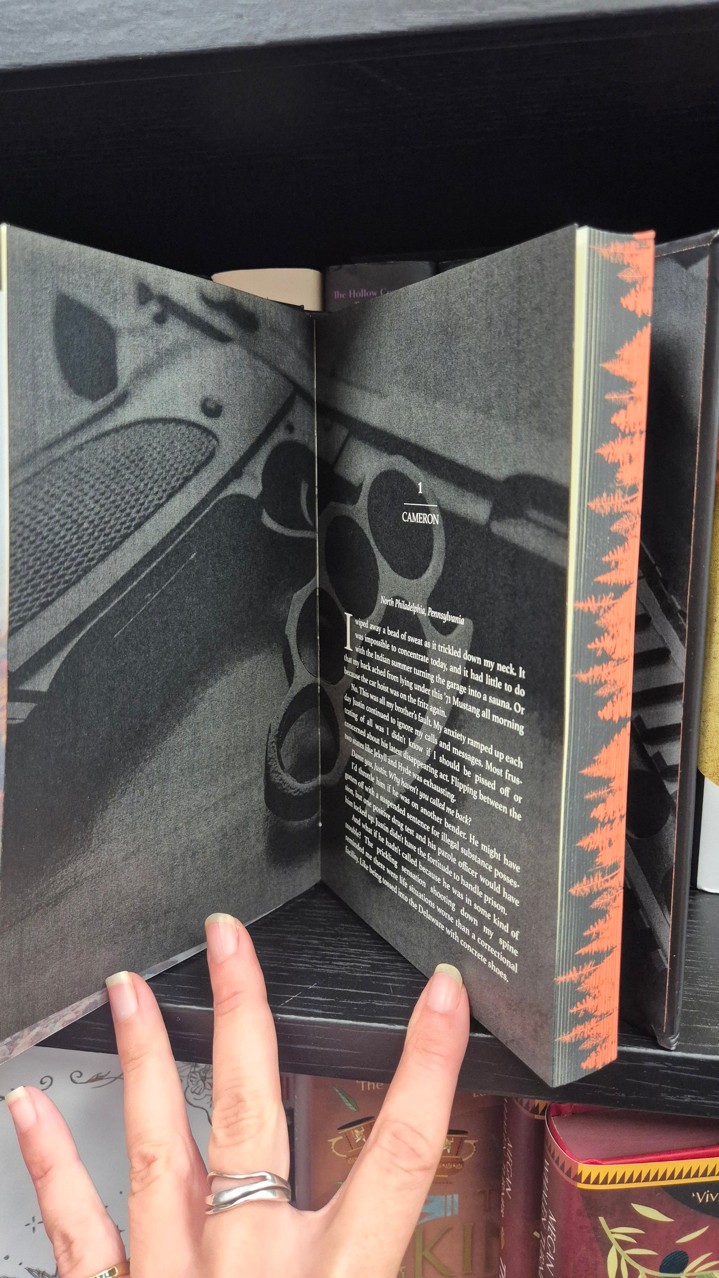 The Hit by Julie Weaver | HAND SIGNED Special Edition Hardback | Sprayed Edges | Dark Romance