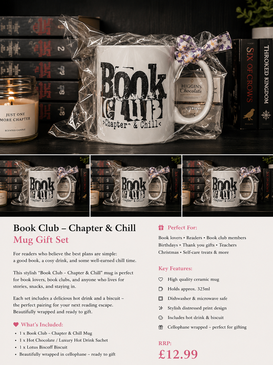 Book Club – Chapter & Chill Mug Gift Set