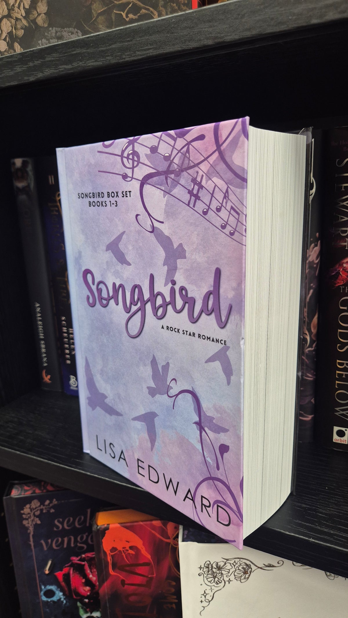 Songbird Trilogy Box Set by Lisa Edward | SIGNED & PERSONALISED Omnibus Hardback | Complete 3-Book Rock Star Romance