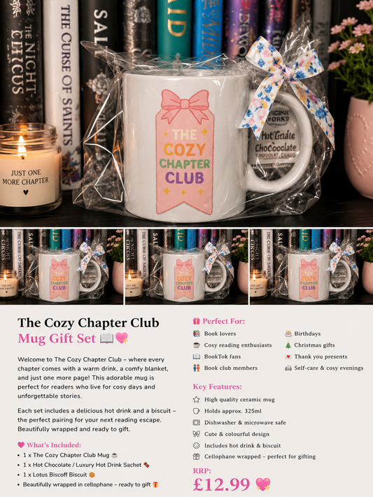 📚🩷 The Cozy Chapter Club Mug Gift Set