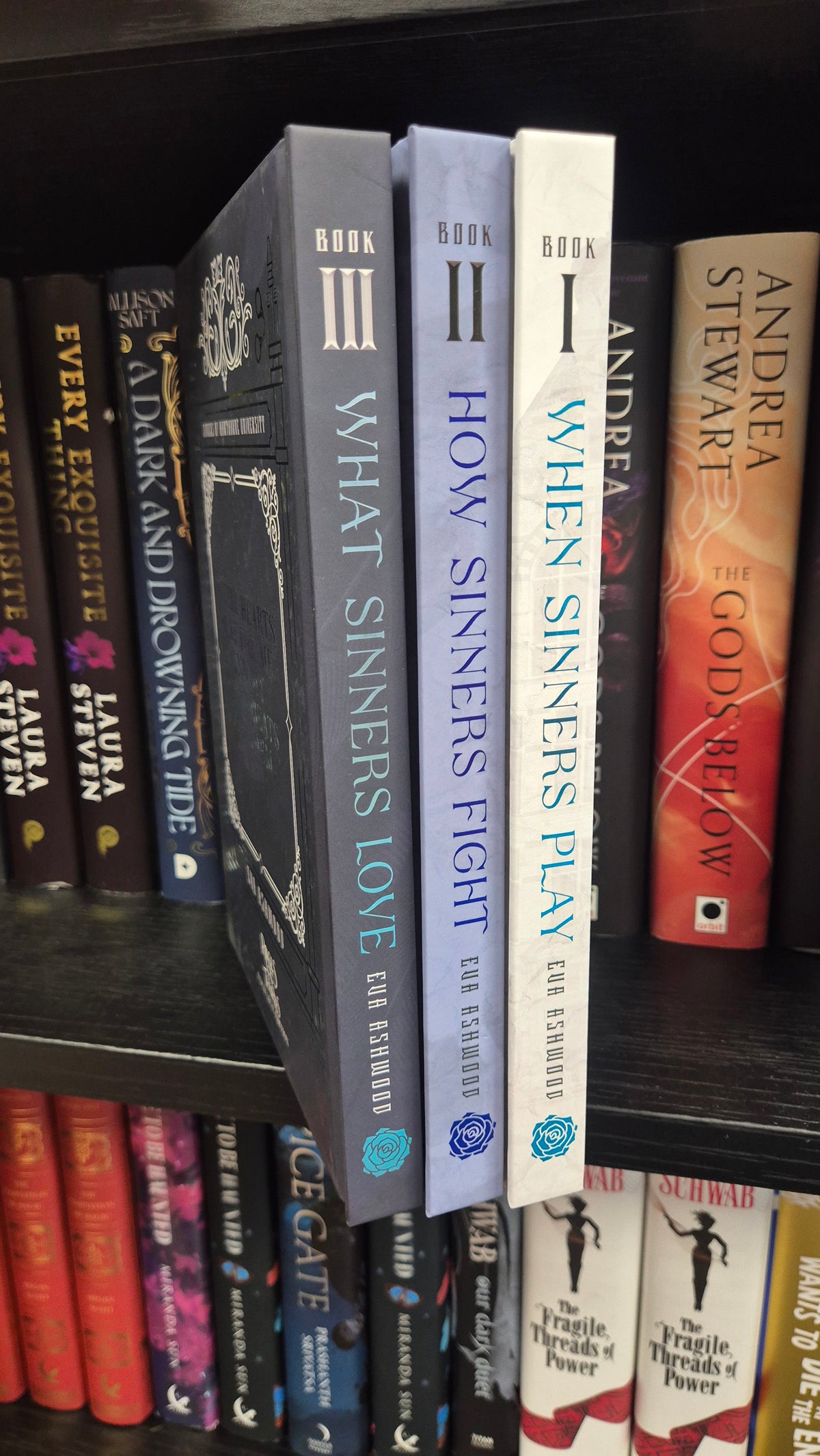 Sinners of Hawthorne University – Complete SIGNED 3 Book Set by Eva Ashwood | Dark Romance Trilogy