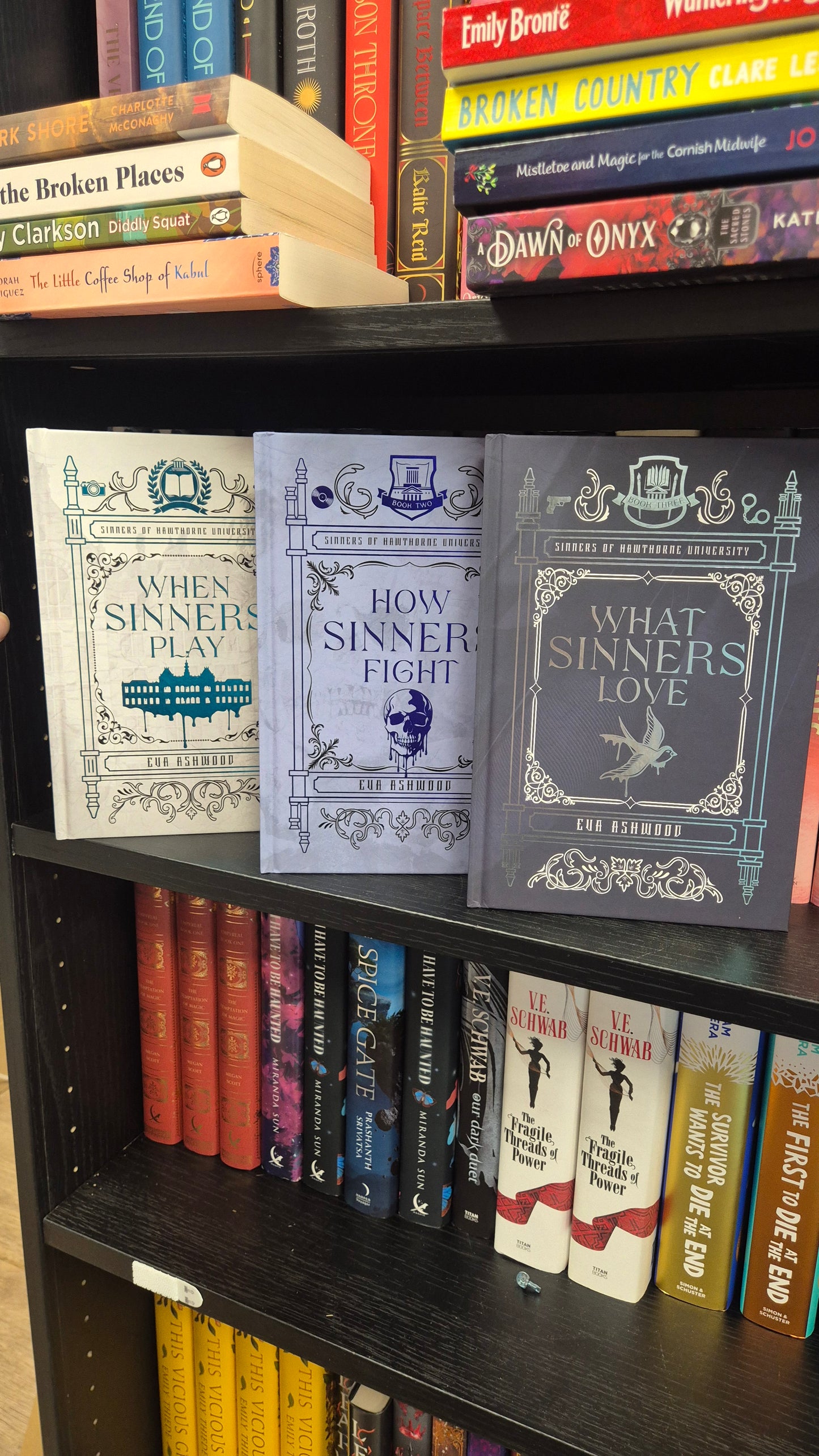 Sinners of Hawthorne University – Complete SIGNED 3 Book Set by Eva Ashwood | Dark Romance Trilogy
