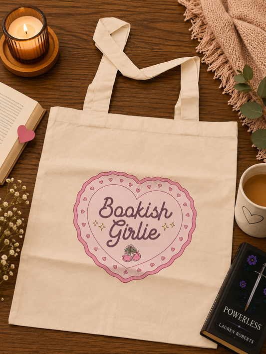 💖📚 Bookish Girlie Canvas Tote Bag 📚💖