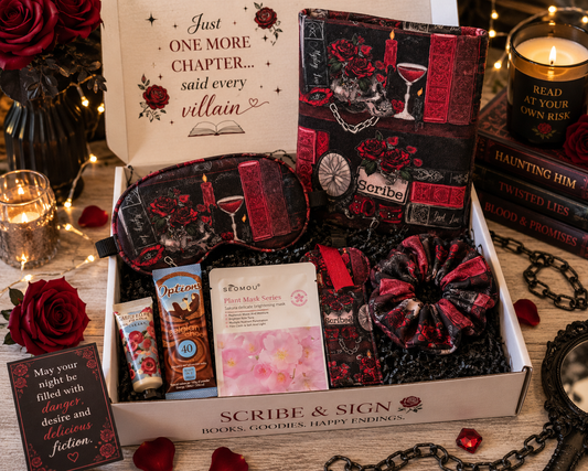 Bedtime Bookbox |The After Dark Night In | Handmade Dark Romance Book Box 🥀🖤