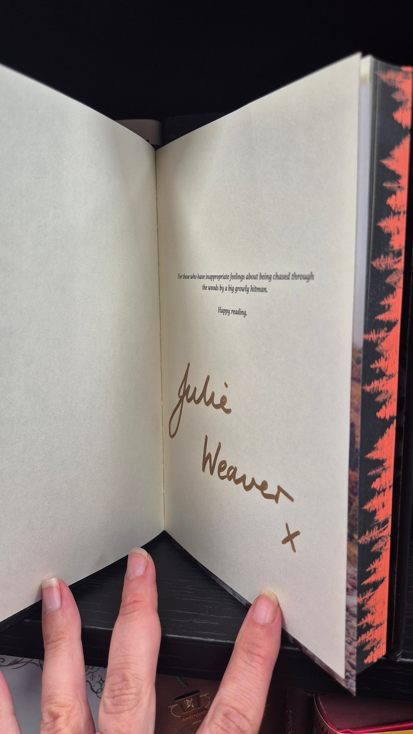 The Hit by Julie Weaver | HAND SIGNED Special Edition Hardback | Sprayed Edges | Dark Romance