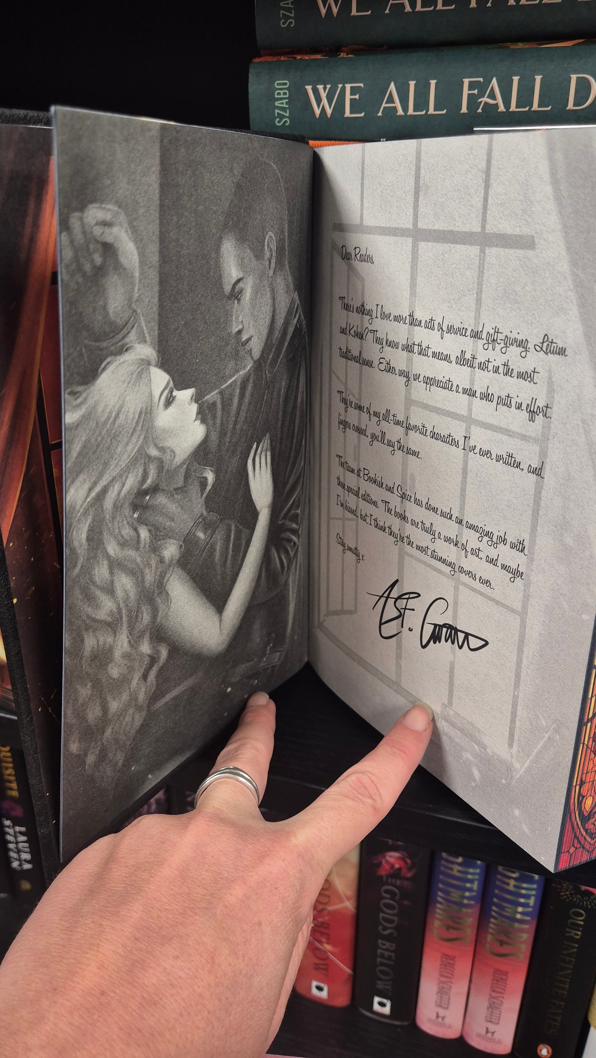 Fiery Little Thing by Avina St. Graves | Special Edition Hardback | Sprayed Edges & Illustrated Pages