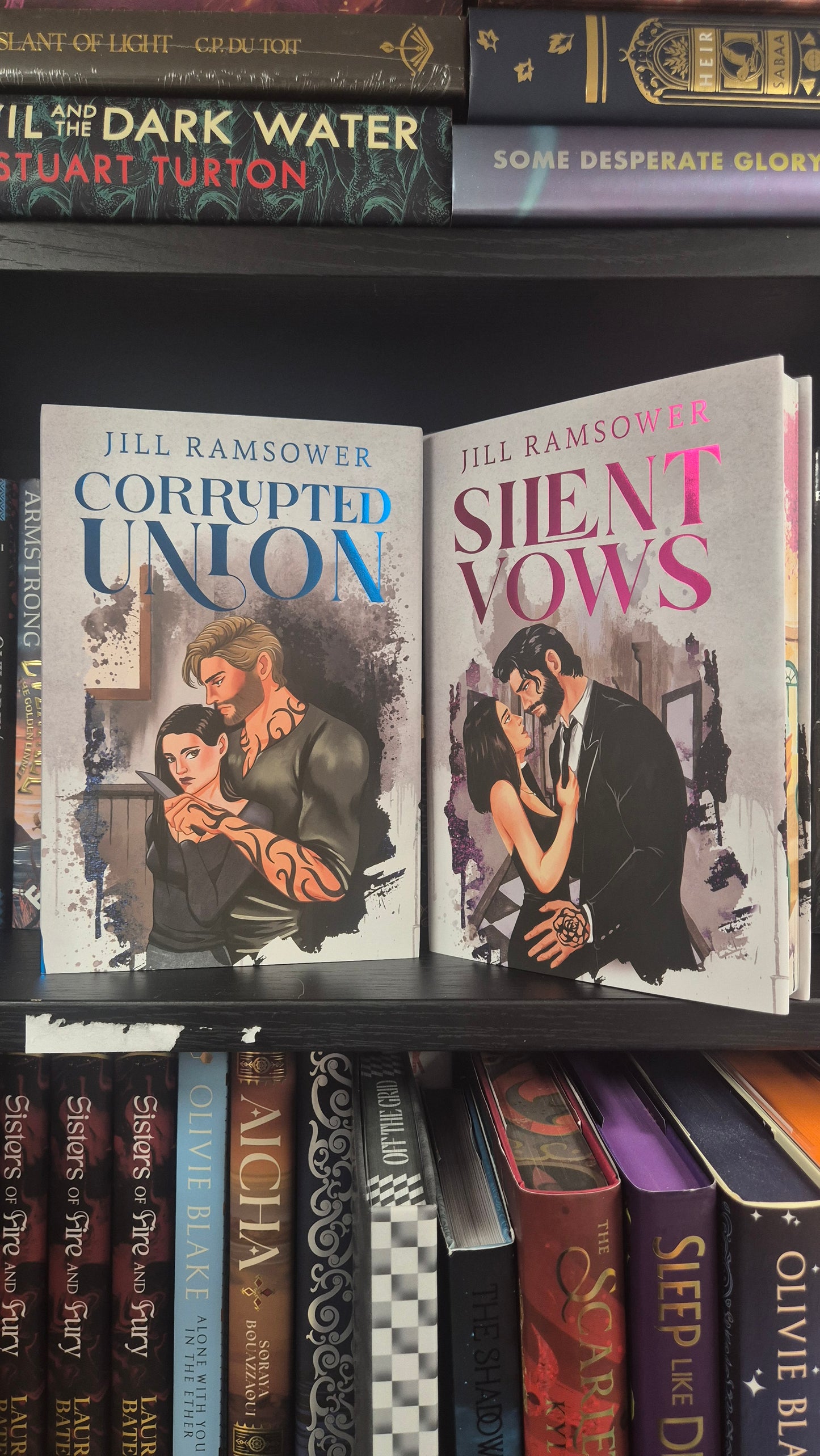 Silent Vows & Corrupted Union by Jill Ramsower | Mystic Box Special Edition Hardback Set | Sprayed Edges | Byrne Brothers