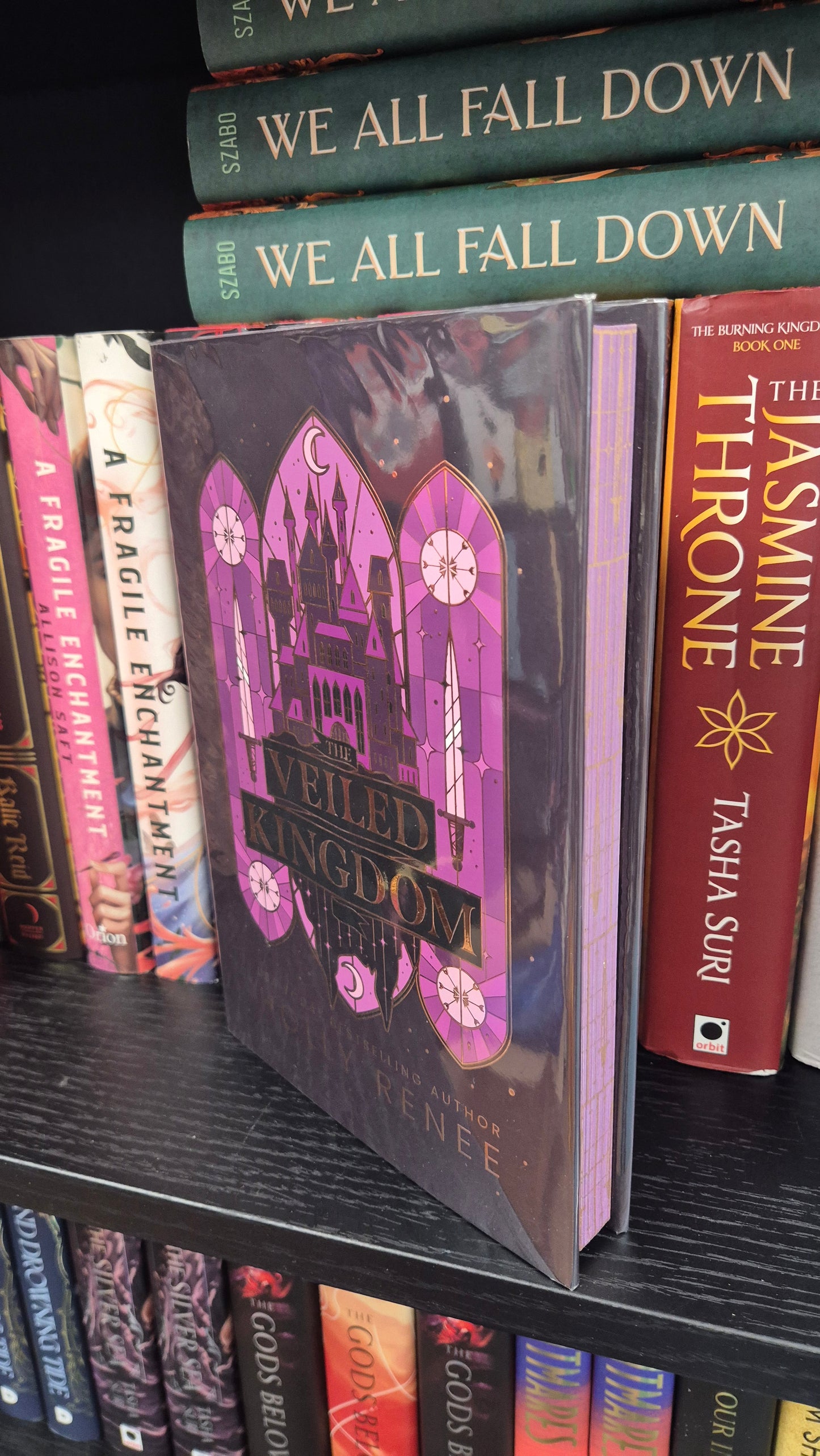 The Veiled Kingdom by Holly Renee | HAND SIGNED Bookish Box Luxe Edition | Sprayed Edges | Hardback