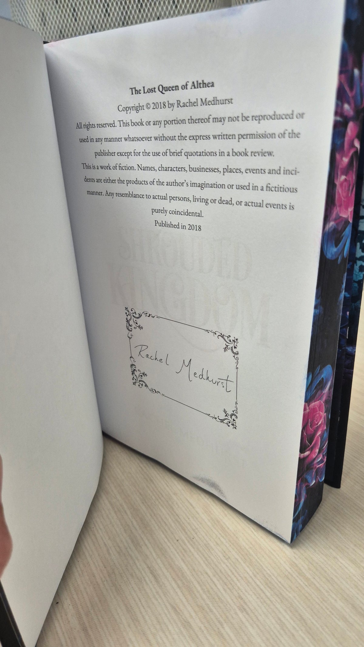 SIGNED The Lost Queen of Althea by Rachel Medhurst | Kickstarter Exclusive Special Edition Omnibus | Sprayed Edges