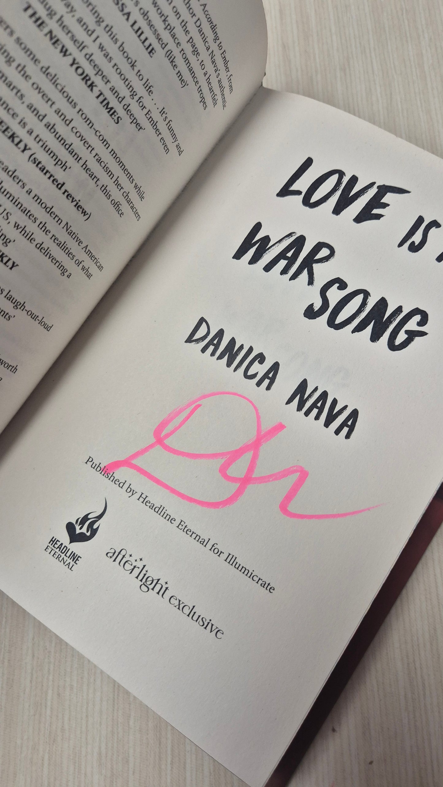 Love Is A War Song - Danica Nava - Afterlight