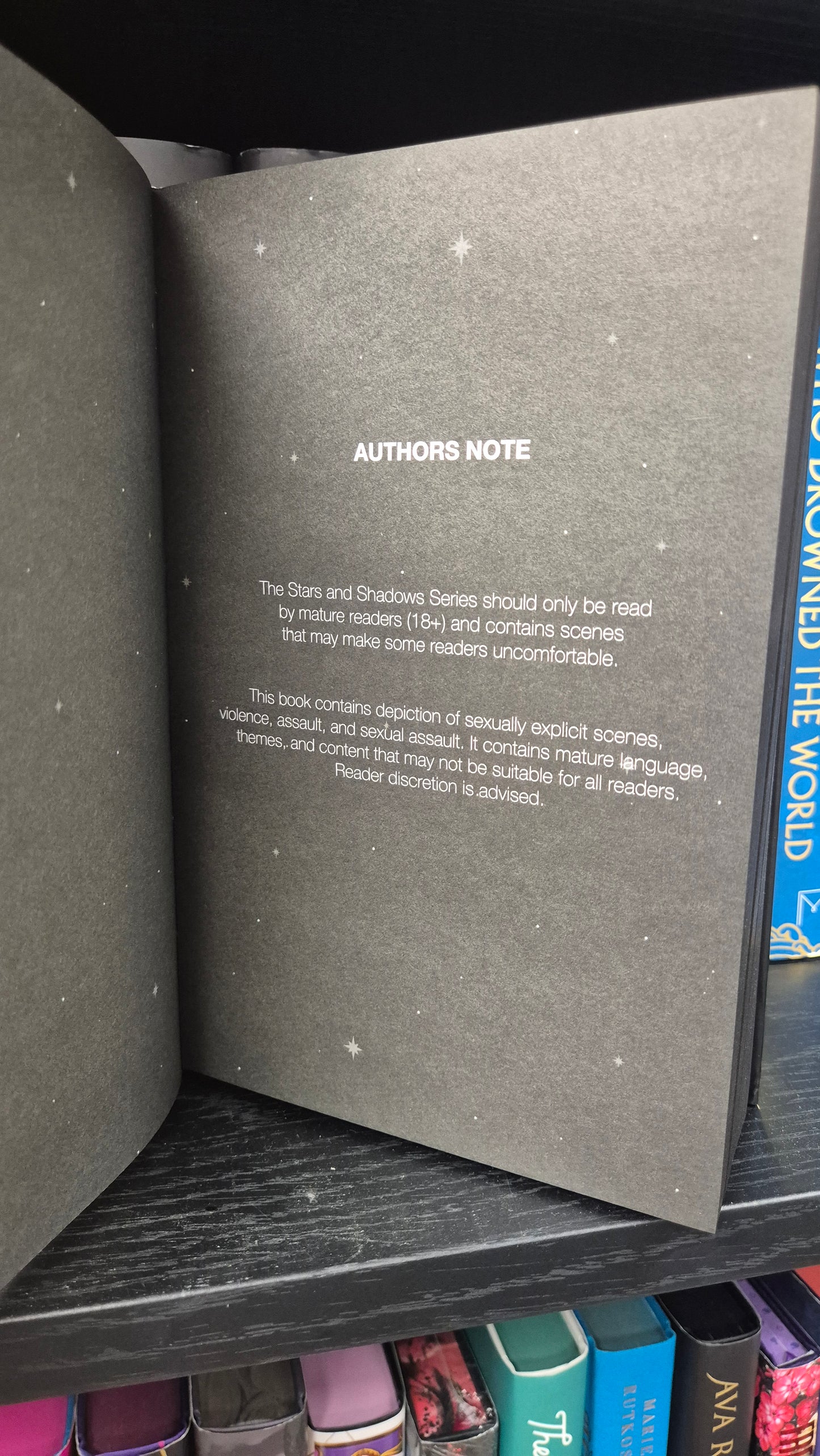 Holly Renee – Stars and Shadows Series Omnibus | Signed Exclusive Hardback | Black Pages | Sprayed Edges