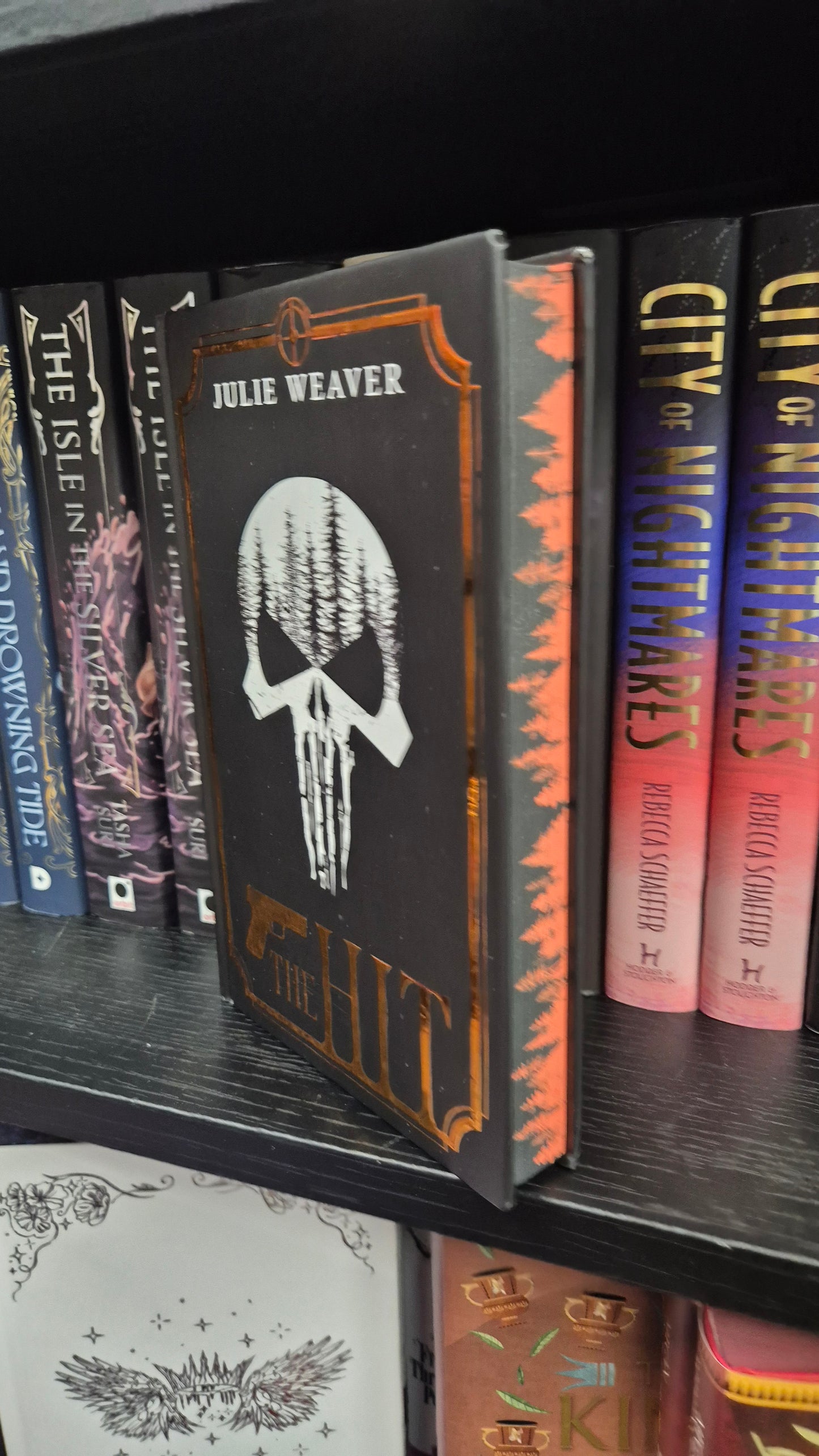 The Hit by Julie Weaver | HAND SIGNED Special Edition Hardback | Sprayed Edges | Dark Romance